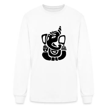 Ganesha Art - Men's Long Sleeve T-Shirt - white - Front