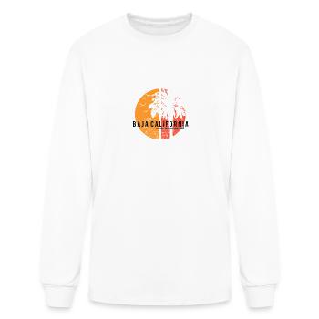 Artistic Baja California Mexico Cool Palm Tree - Men's Long Sleeve T-Shirt - white - Front
