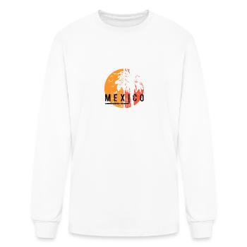 Artistic Mexico Cool Palm Tree Vacation Souvenir - Men's Long Sleeve T-Shirt - white - Front