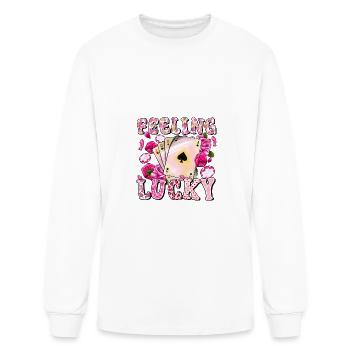 Feeling Lucky - Men's Long Sleeve T-Shirt - white - Front