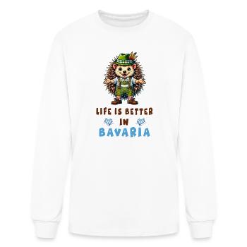Bavarian Hedgehog - Men's Long Sleeve T-Shirt - white - Front