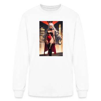 Crimson Midnight Heroine - Men's Long Sleeve T-Shirt - white - Front