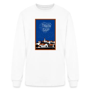 Esprit de la ville natale - T-shirt à manches longues Homme - blanc - Devant