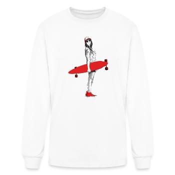 Longboard - Men's Long Sleeve T-Shirt - white - Front