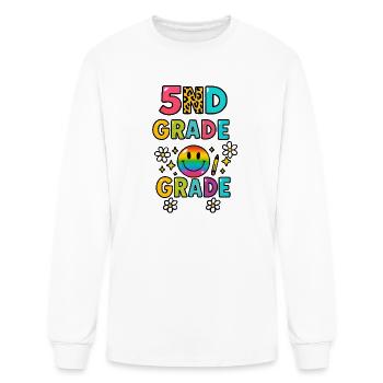 Fifth Grade Rainbow Cheer - Men's Long Sleeve T-Shirt - white - Front