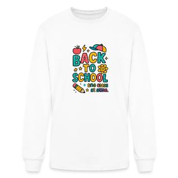 Retour à l’école un cours à la fois - T-shirt à manches longues Homme - blanc - Devant