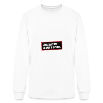 Don't Extradite Assange Journalism is not a Crime - Men's Long Sleeve T-Shirt - white - Front