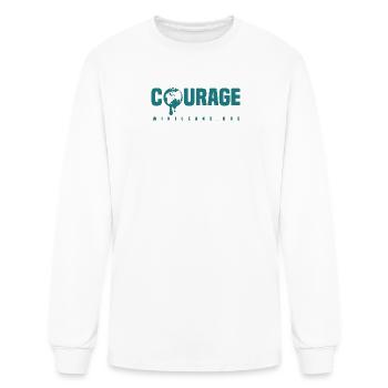 Courage is Contagious WikiLeaks - Men's Long Sleeve T-Shirt - white - Front