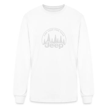 Jeep Find Your Own Road - Men's Long Sleeve T-Shirt - white - Front