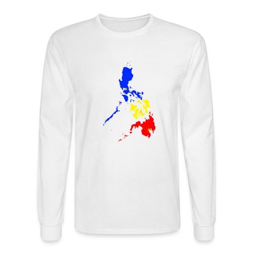 Philippines map art - Men's Long Sleeve T-Shirt
