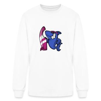 fish graphics - Men's Long Sleeve T-Shirt - white - Front