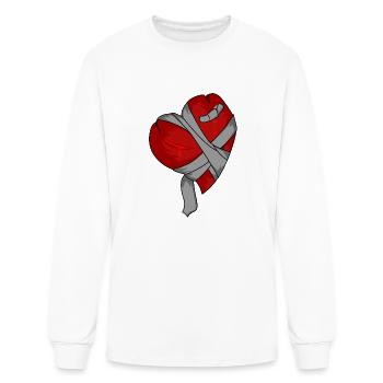 Broken Heart - Men's Long Sleeve T-Shirt - white - Front