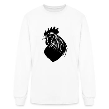 Chicken Hen Rooster Farm Chicks - Men's Long Sleeve T-Shirt - white - Front