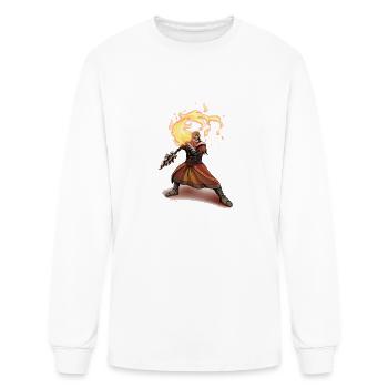 Monk of Flame - Men's Long Sleeve T-Shirt - white - Front