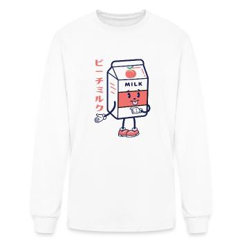 Peach Milk - Men's Long Sleeve T-Shirt - white - Front
