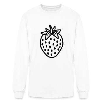 Strawberry Fruit Berries - Men's Long Sleeve T-Shirt - white - Front