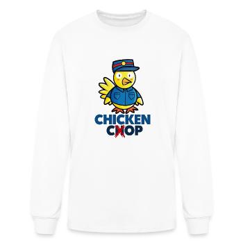 Chicken Cop - Men's Long Sleeve T-Shirt - white - Front