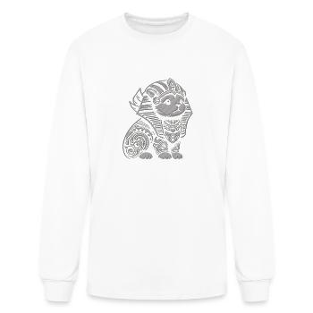 Cute cat sphinx or sphinx cat. (Dark better) - Men's Long Sleeve T-Shirt - white - Front