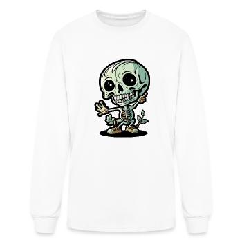 Clipart squelette - T-shirt à manches longues Homme - blanc - Devant