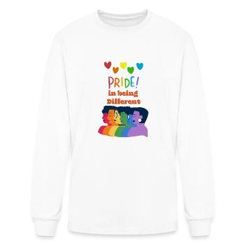 Pink Rainbow Illustrated International Pride Month - Men's Long Sleeve T-Shirt - white - Front