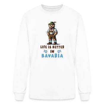 Bavarian Bear - Men's Long Sleeve T-Shirt - white - Front
