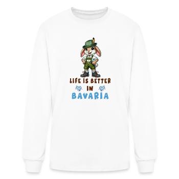 Bavarian Rabbit - Men's Long Sleeve T-Shirt - white - Front