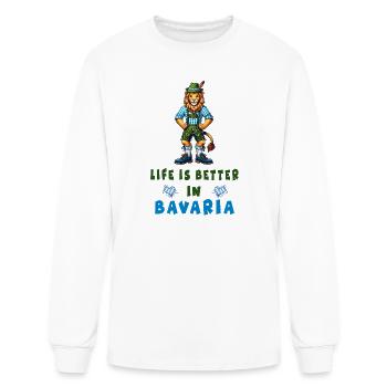 Bavarian Lion - Men's Long Sleeve T-Shirt - white - Front