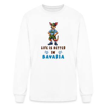 Bavarian Kangaroo - Men's Long Sleeve T-Shirt - white - Front