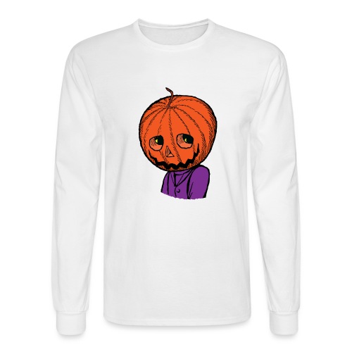Pumpkin Head Halloween - Men's Long Sleeve T-Shirt