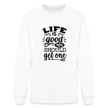 good life - Men's Long Sleeve T-Shirt - white - Front