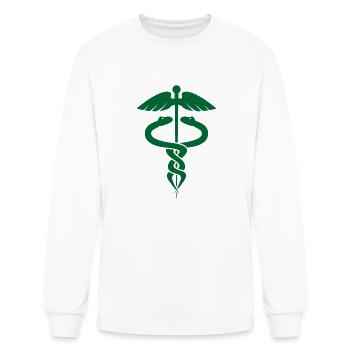 Symbol of Medicine - Men's Long Sleeve T-Shirt - white - Front