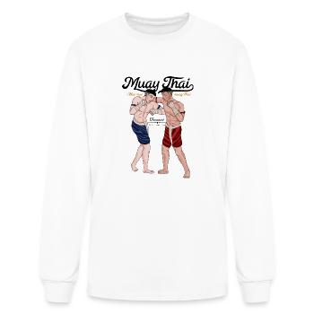 Muay Thai - Men's Long Sleeve T-Shirt - white - Front