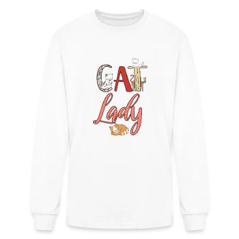 Cats Cat Lady Cat Lover - Men's Long Sleeve T-Shirt - white - Front