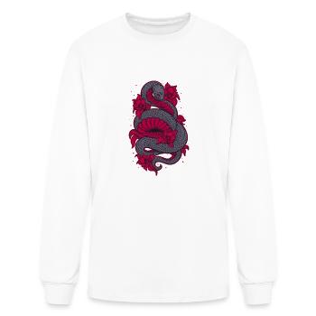 Scary Snake - Men's Long Sleeve T-Shirt - white - Front