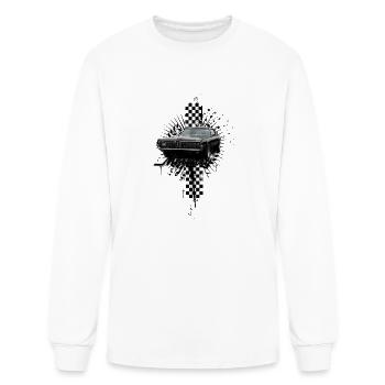 auto_mercury_cougar_distressed_01 - Men's Long Sleeve T-Shirt - white - Front