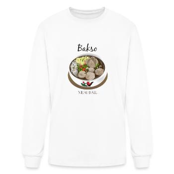 Meatball "BAKSO" - Men's Long Sleeve T-Shirt - white - Front