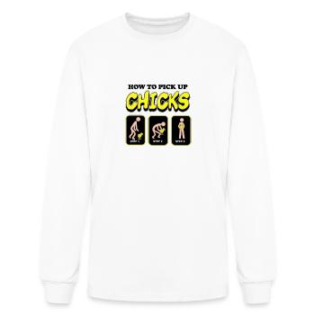 Funny - Men's Long Sleeve T-Shirt - white - Front