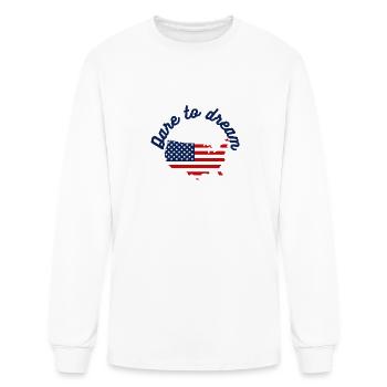Dare to dream - Men's Long Sleeve T-Shirt - white - Front