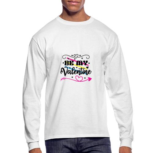 Be My Valentine - Colourful - Men's Long Sleeve T-Shirt