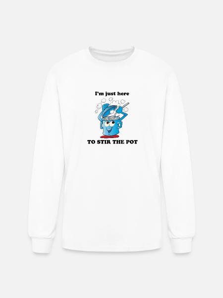 Stir The Pot - Men's Long Sleeve T-Shirt - white