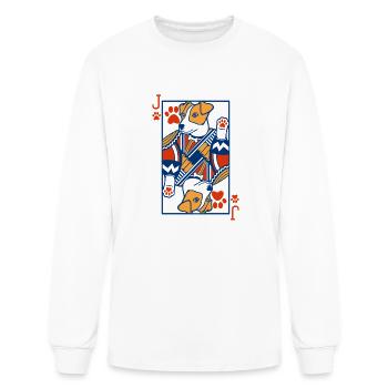 jack of paws - Men's Long Sleeve T-Shirt - white - Front