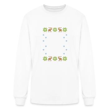 Merry Juana - Ugly Christmas - Men's Long Sleeve T-Shirt - white - Front