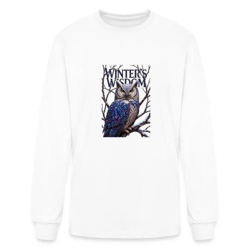 Crystalized Forest Owl T-Shirt - Men's Long Sleeve T-Shirt