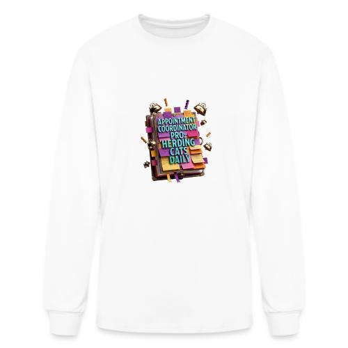 Appointment Coordinator Pro T-Shirt | Herding Cats - Men's Long Sleeve T-Shirt