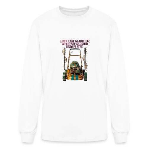 Lawn Care Gladiator T Shirt - Men's Long Sleeve T-Shirt