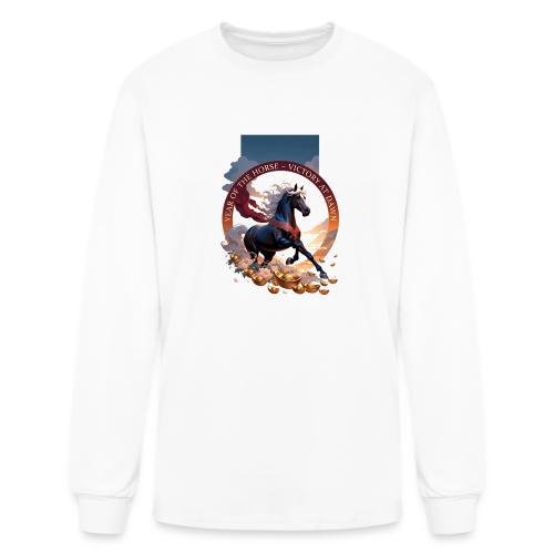 Year of the Horse Dawn T Shirt,Lunar New Year Gift - Men's Long Sleeve T-Shirt