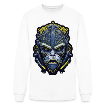 Techno Apes 04 - Men's Long Sleeve T-Shirt - white - Front