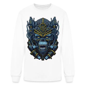 Techno Apes 05 - Men's Long Sleeve T-Shirt - white - Front