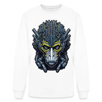 Techno Apes 09 - Men's Long Sleeve T-Shirt - white - Front