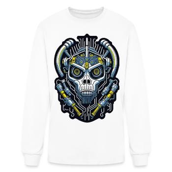 Techno Apes 13 - Men's Long Sleeve T-Shirt - white - Front